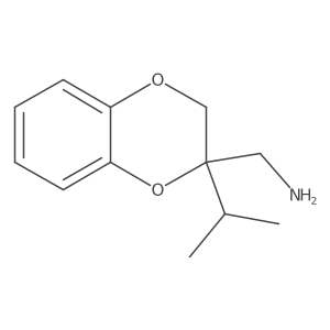[2-(Propan-2-yl)-2,3-dihydro-1,4-benzodioxin-2-yl]methanamine结构式