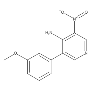 3-(3-Methoxyphenyl)-5-nitropyridin-4-amine结构式