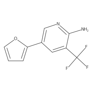 5-(Furan-2-yl)-3-(trifluoromethyl)pyridin-2-amine Structure