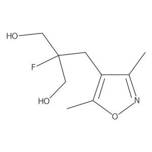 2-[(3,5-Dimethyl-1,2-oxazol-4-yl)methyl]-2-fluoropropane-1,3-diol结构式