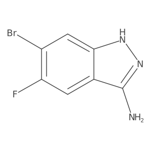 6-bromo-5-fluoro-1H-indazol-3-amine结构式