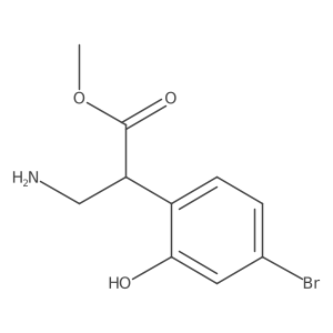 Methyl 3-amino-2-(4-bromo-2-hydroxyphenyl)propanoate Structure