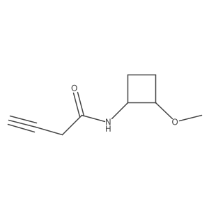 N-(2-methoxycyclobutyl)but-3-ynamide Structure