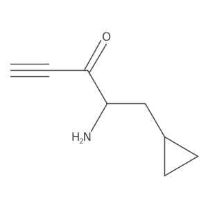 4-Amino-5-cyclopropylpent-1-yn-3-one Structure