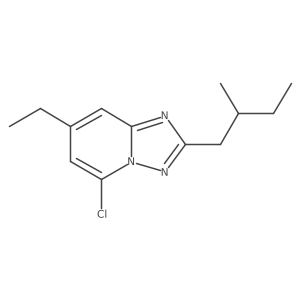 5-Chloro-7-ethyl-2-(2-methylbutyl)-[1,2,4]triazolo[1,5-a]pyridine结构式