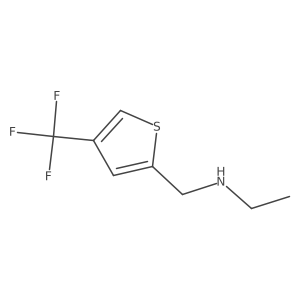 Ethyl({[4-(trifluoromethyl)thiophen-2-yl]methyl})amine Structure
