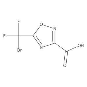 5-(Bromodifluoromethyl)-1,2,4-oxadiazole-3-carboxylic acid结构式
