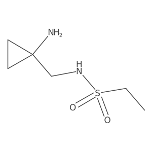 N-[(1-aminocyclopropyl)methyl]ethane-1-sulfonamide Structure