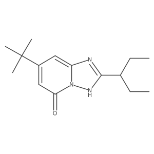 7-Tert-butyl-2-(pentan-3-yl)-[1,2,4]triazolo[1,5-a]pyridin-5-ol结构式