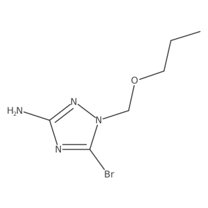 5-bromo-1-(propoxymethyl)-1H-1,2,4-triazol-3-amine Structure
