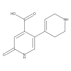 2-Hydroxy-5-(1,2,3,6-tetrahydropyridin-4-yl)pyridine-4-carboxylic acid Structure