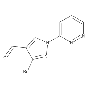 3-bromo-1-(pyridazin-3-yl)-1H-pyrazole-4-carbaldehyde Structure