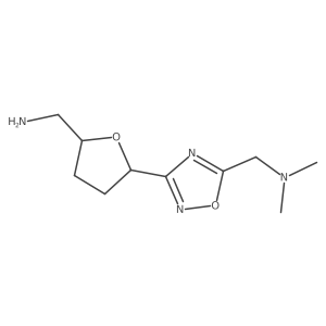 (5-{5-[(Dimethylamino)methyl]-1,2,4-oxadiazol-3-yl}oxolan-2-yl)methanamine Structure