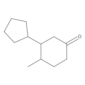 3-Cyclopentyl-4-methylcyclohexan-1-one Structure
