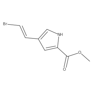 methyl 4-(2-bromoethenyl)-1H-pyrrole-2-carboxylate Structure