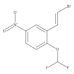 2-(2-Bromoethenyl)-1-(difluoromethoxy)-4-nitrobenzene Structure
