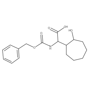 2-{[(Benzyloxy)carbonyl]amino}-2-(2-hydroxycycloheptyl)acetic acid Structure