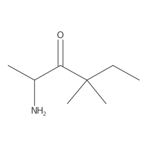 2-Amino-4,4-dimethylhexan-3-one结构式