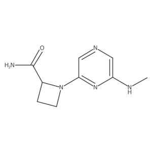 1-[6-(Methylamino)pyrazin-2-yl]azetidine-2-carboxamide Structure