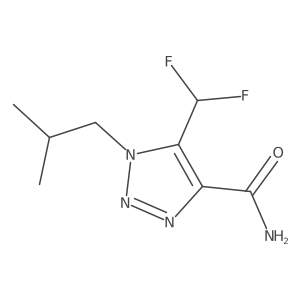 5-(difluoromethyl)-1-(2-methylpropyl)-1H-1,2,3-triazole-4-carboxamide Structure