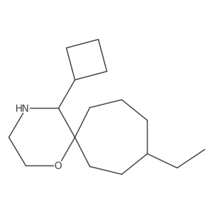 5-Cyclobutyl-9-ethyl-1-oxa-4-azaspiro[5.6]dodecane Structure