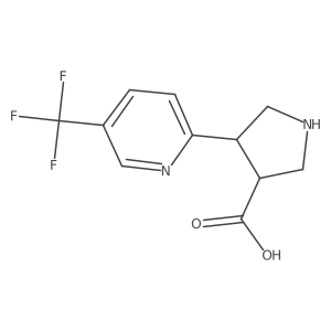 4-[5-(Trifluoromethyl)pyridin-2-yl]pyrrolidine-3-carboxylic acid Structure