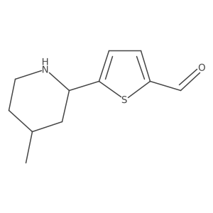 5-(4-Methylpiperidin-2-yl)thiophene-2-carbaldehyde结构式