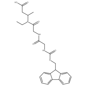 3-{N-ethyl-2-[2-({[(9H-fluoren-9-yl)methoxy]carbonyl}amino)acetamido]acetamido}butanoic acid Structure