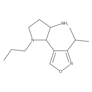 2-[3-(Propan-2-yl)-1,2-oxazol-4-yl]-1-propylpyrrolidin-3-amine Structure