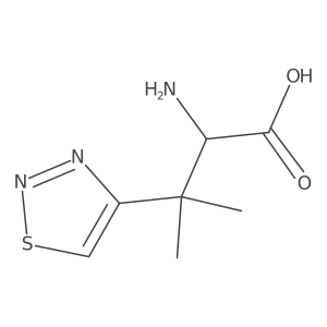 2-Amino-3-methyl-3-(1,2,3-thiadiazol-4-yl)butanoic acid Structure