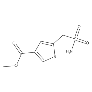 Methyl 5-(sulfamoylmethyl)thiophene-3-carboxylate结构式