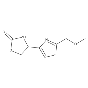 4-[2-(Methoxymethyl)-1,3-thiazol-4-yl]-1,3-oxazolidin-2-one Structure