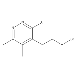 4-(3-Bromopropyl)-3-chloro-5,6-dimethylpyridazine结构式