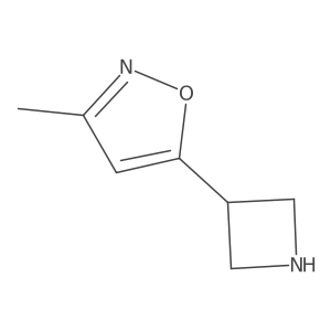 5-(Azetidin-3-yl)-3-methyl-1,2-oxazole结构式