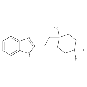 1-[2-(1H-1,3-benzodiazol-2-yl)ethyl]-4,4-difluorocyclohexan-1-amine结构式