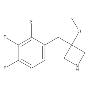 3-Methoxy-3-[(2,3,4-trifluorophenyl)methyl]azetidine Structure