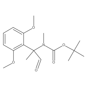 tert-butyl N-[2-(2,6-dimethoxyphenyl)-1-oxopropan-2-yl]-N-methylcarbamate结构式