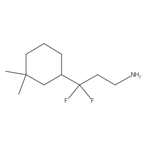 3-(3,3-Dimethylcyclohexyl)-3,3-difluoropropan-1-amine结构式