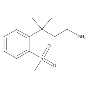 3-(2-Methanesulfonylphenyl)-3-methylbutan-1-amine Structure