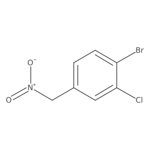 1-Bromo-2-chloro-4-(nitromethyl)benzene结构式