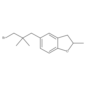 5-(3-Bromo-2,2-dimethylpropyl)-2-methyl-2,3-dihydro-1-benzofuran Structure