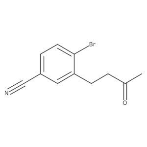 4-Bromo-3-(3-oxobutyl)benzonitrile Structure