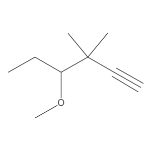 4-Methoxy-3,3-dimethylhex-1-yne结构式