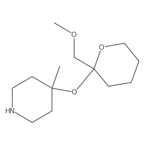 4-{[2-(Methoxymethyl)oxan-2-yl]oxy}-4-methylpiperidine Structure
