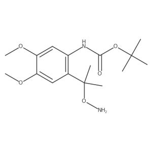 tert-butyl N-{2-[2-(aminooxy)propan-2-yl]-4,5-dimethoxyphenyl}carbamate结构式