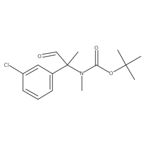 tert-butyl N-[2-(3-chlorophenyl)-1-oxopropan-2-yl]-N-methylcarbamate Structure
