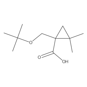 1-[(Tert-butoxy)methyl]-2,2-dimethylcyclopropane-1-carboxylic acid Structure