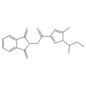 1,3-dioxo-2,3-dihydro-1H-isoindol-2-yl 1-(butan-2-yl)-5-methyl-1H-pyrazole-3-carboxylate Structure