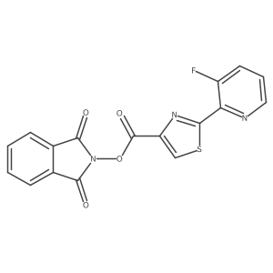 1,3-dioxo-2,3-dihydro-1H-isoindol-2-yl 2-(3-fluoropyridin-2-yl)-1,3-thiazole-4-carboxylate Structure