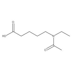 5-(N-ethylacetamido)pentanoic acid Structure